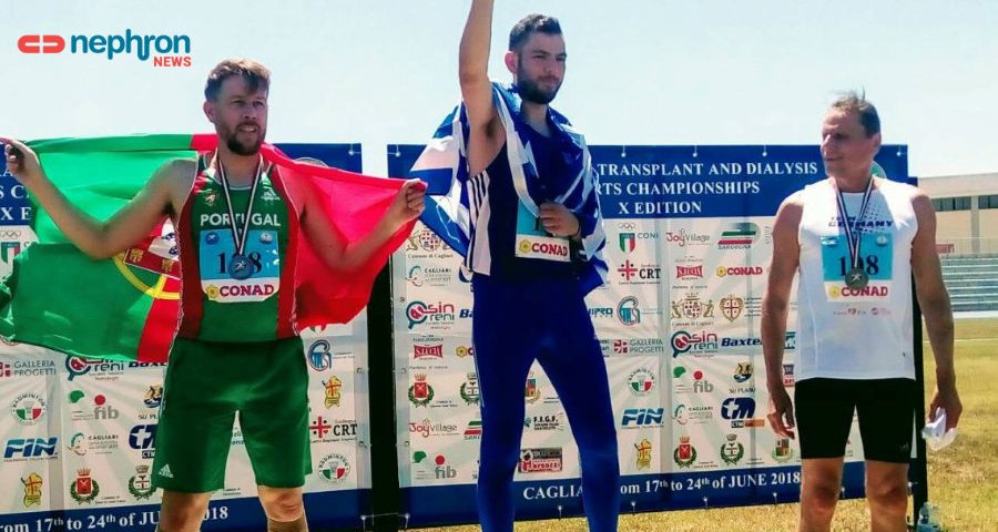 τρεις αθλητές στο βάθρο